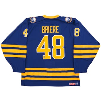 Daniel Briere Autographed Buffalo Sabres Blue Throwback Jersey