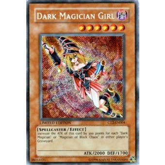Yu-Gi-Oh Limited Edition Tin Single Dark Magician Girl Secret Rare CT2 - SLIGHT PLAY (SP)