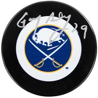 Gary Bromley Autographed Buffalo Sabres Hockey Puck