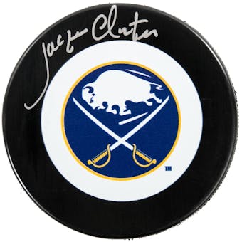 Jacques Cloutier Autographed Buffalo Sabres Hockey Puck