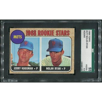 1968 Topps Baseball #177 Nolan Ryan Rookie SGC 55 (VG-EX+) (4.5)