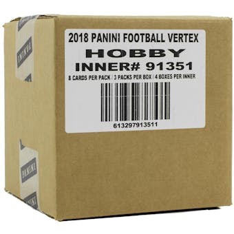 2017 Panini Vertex Football Hobby 4-Box Case