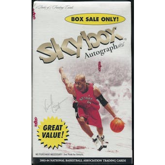 2003/04 Fleer SkyBox Autographics Basketball Blaster Box