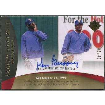 2009 Ultimate Collection #KG5 Ken Griffey Sr. Career Highlight Signatures Auto #33/40