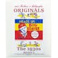 2017 Historic Autograph  Originals The 1930's Series 1 Baseball Hobby 16-Box Case
