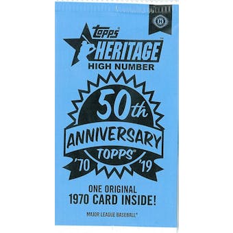 2019 Topps Heritage High Number Baseball 50th Anniversary Topper Pack