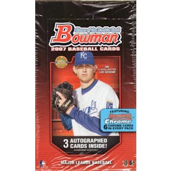 2007 Bowman Baseball Jumbo Box