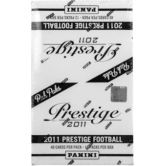2011 Panini Prestige Football 12-Pack Rack Box
