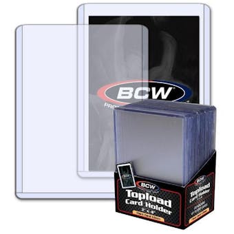 BCW 3x4 Thick 59pt. Toploader 25-Count Pack