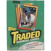 1990 Topps Traded & Rookies Baseball Wax Box
