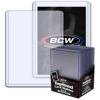 BCW 3x4 Thick 79pt. Toploader 25-Count Pack
