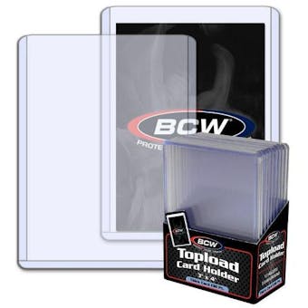 BCW 3x4 Thick 138pt. Toploader 50-Pack Case (500 Count)