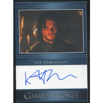 Game Of Thrones Season Five Kit Harrington Autograph Card