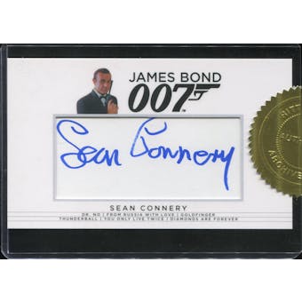 2017 James Bond Archives Final Edition 18 Case Incentive Sean Connery Cut Signature