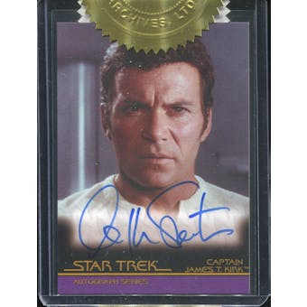 2007 Complete Star Trek Movies Autographs #A50 William Shatner 6-Case Incentive