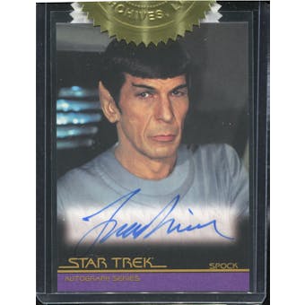2008 Complete Star Trek Movies Autographs #A63 Leonard Nimoy 6-Case Incentive