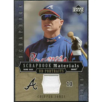 2005 Upper Deck UD Portraits Scrapbook Materials #CJ Chipper Jones Jersey
