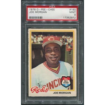 1978 O-Pee-Chee Baseball #160 Joe Morgan PSA 9 (MINT)