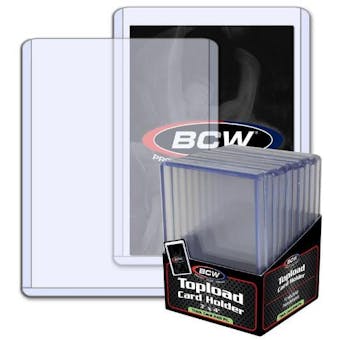 BCW 3x4 Thick 240pt. Toploader 10-Count Pack