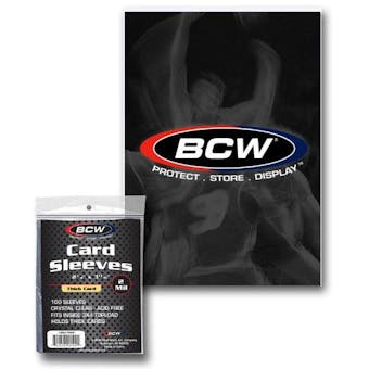 BCW Thick Card Sleeves (100 Count Pack) (Lot of 10)