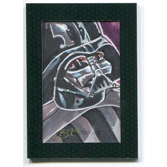 Star Wars Chrome Perspectives Darth Vader 1/1 Sketch Card - Steven Burch