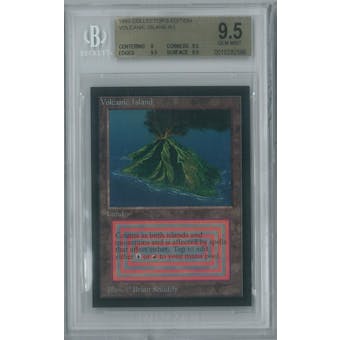 Magic the Gathering Collector's Edition Volcanic Island BGS 9.5 (9, 9.5, 9.5, 9.5)