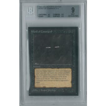 Magic the Gathering Collector's Edition Word of Command BGS 9 (8.5, 9.5, 9.5, 9.5)