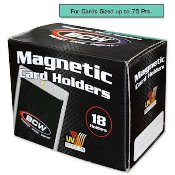 BCW Magnetic Card Holder 75pt. (18 Count Box)