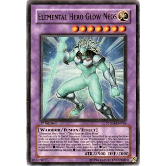 Yu-Gi-Oh Strike of Neos 1st Ed. Single Elemental Hero Glow Neos Ultra Rare - SLIGHT PLAY (SP)