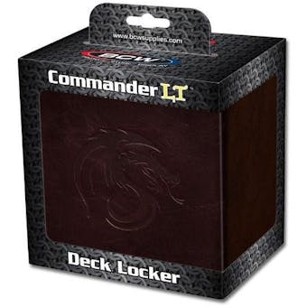 BCW Gaming Commander Deck Locker - Brown