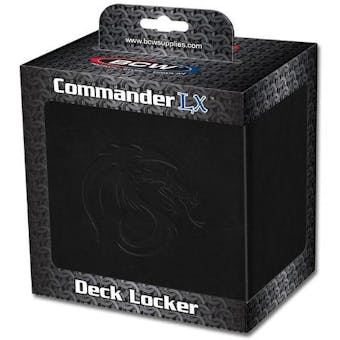 BCW Gaming Commander Deck Locker - Black