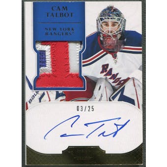 2011/12 Dominion #159 Cam Talbot Gold Rookie Patch Auto #03/25