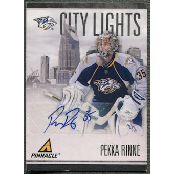 2010/11 Pinnacle #34 Pekka Rinne City Lights Signatures Auto #093/100