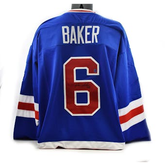 Bill Baker Autographed USA Miracle on Ice Blue Jersey (DACW COA)