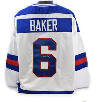 Bill Baker Autographed USA Miracle on Ice White Jersey (DACW COA)
