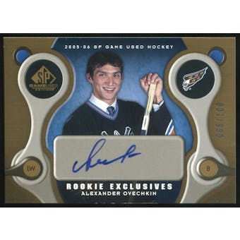 2005/06 Upper Deck SP Game Used Rookie Exclusive Autographs #REAO Alexander Ovechkin 66/100