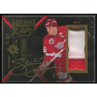 2014/15 Ultimate Collection Obsidian Script Materials #OSSY Steve Yzerman Auto Patch 18/25