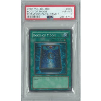 Yu-Gi-Oh Champion Pack 1 CP01-002 Book of Moon PSA 8