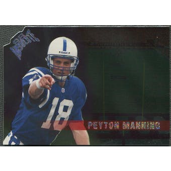 1998 Absolute #12 Peyton Manning Checklists Silver Die Cuts Rookie
