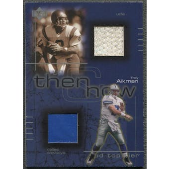 2001 Upper Deck Top Tier #TNTA Troy Aikman Then and Now Jersey