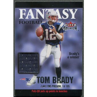 2002 Fleer Premium #1 Tom Brady Fantasy Team Memorabilia Jersey