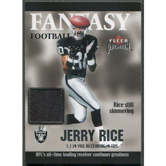 2002 Fleer Premium #9 Jerry Rice Fantasy Team Memorabilia Jersey