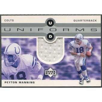 2002 Upper Deck #UDUPM Peyton Manning Uniforms Jersey