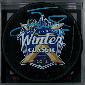 Jack Eichel #15 Autographed Buffalo Sabres Winter Classic Hockey Puck