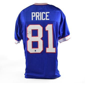 Peerless Price Autographed Buffalo Bills Blue Football Jersey