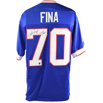 John Fina Autographed Buffalo Bills Football Jersey