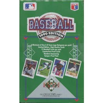 1990 Upper Deck Series 1 Baseball Wax Box (Low #)