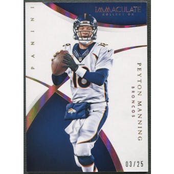 2015 Immaculate Collection #18 Peyton Manning Gold #03/25