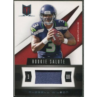 2012 Momentum #74 Russell Wilson Rookie Salute Materials Patch #48/49