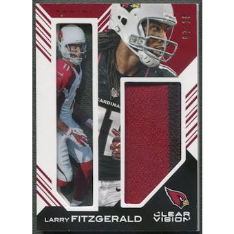 2015 Panini Clear Vision #FFLF Larry Fitzgerald Framed Fabrics Patch #07/10